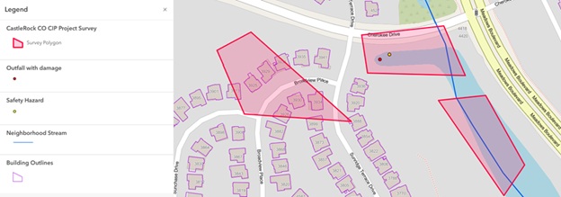Survey areas collected