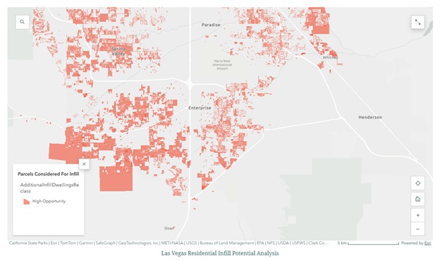 Las Vegas infill map